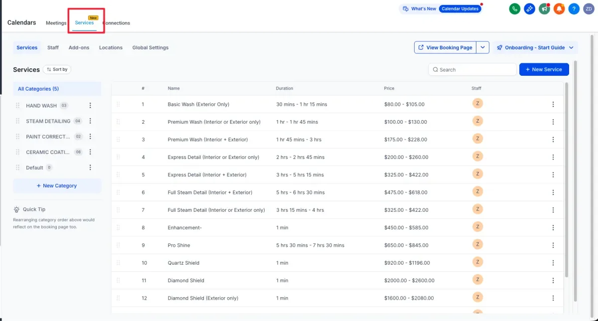 Automobile Cleaning Company (Funnel, Form & Automation), screenshot 4