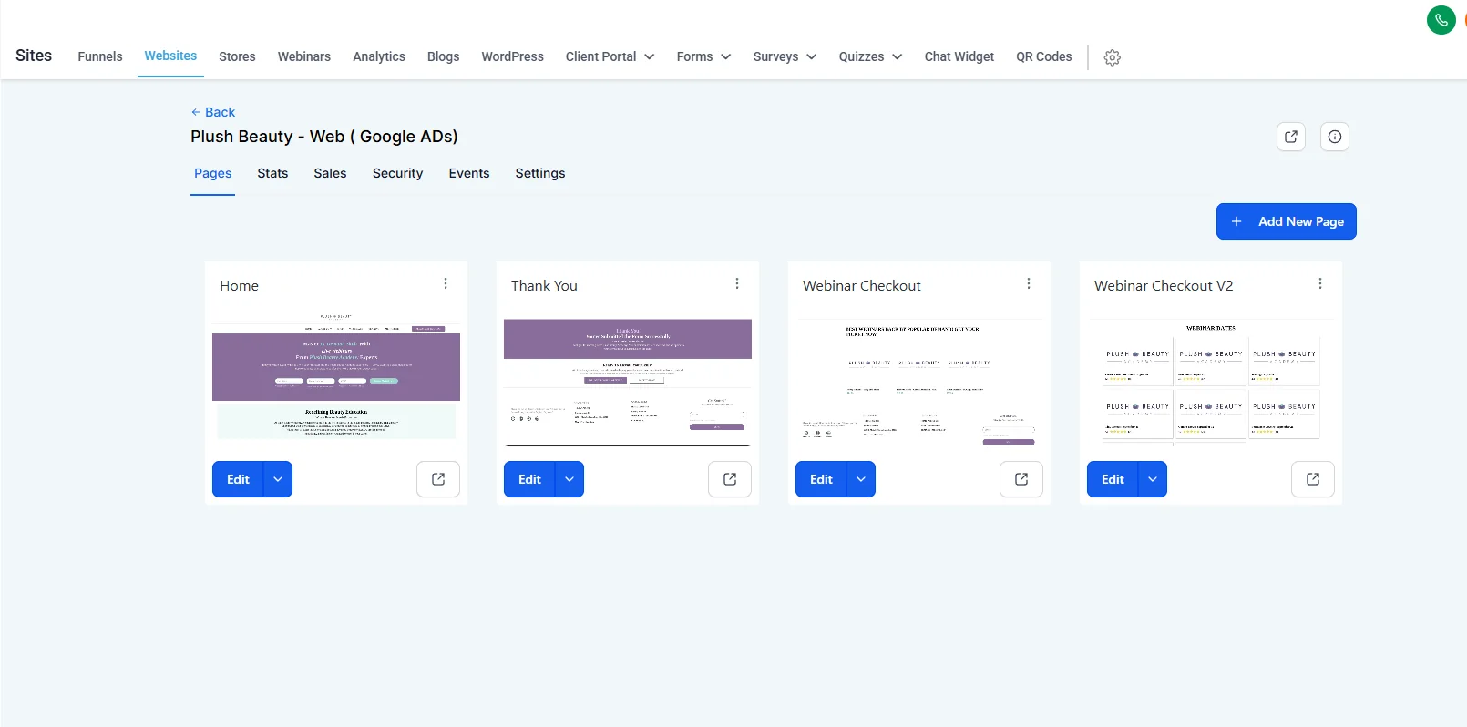 Full GHL System Build for a Beauty Coaching Business, screenshot 3