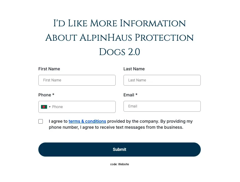 GHL Setup and Nurture Sequence for a Dog Protection Company, screenshot 4